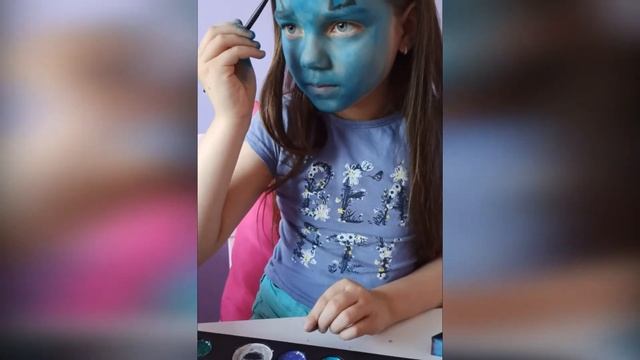 АКВАГРИМ ДЕТСКИЙ КОШЕЧКА АВАТАР. Face Painting Avatar Kids. смотреть онлайн