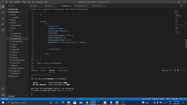 Flask & React JS using CORS,API building in Python Flask, Mysql Database, API tesing using Postman, смотреть онлайн