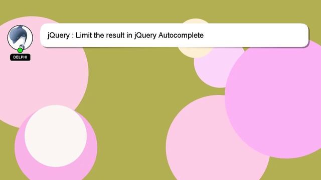 jQuery : Limit the result in jQuery Autocomplete смотреть онлайн