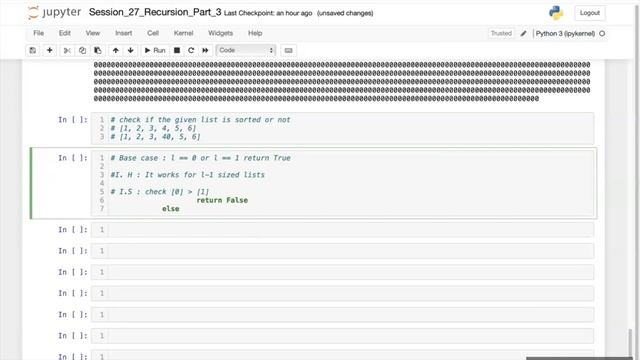 Recursion in Python - 027 | Hands on live-coding| Increasing Depths of Recursion|List Sorting Pytho смотреть онлайн
