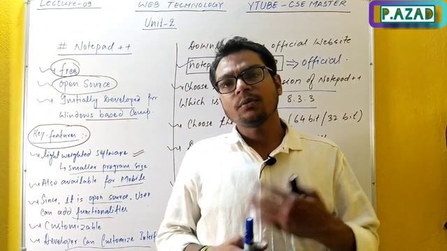 Lecture-09 | Notepad++ & Sublime Text Editor | Complete Web Technology | Computer Science Engg. смотреть онлайн