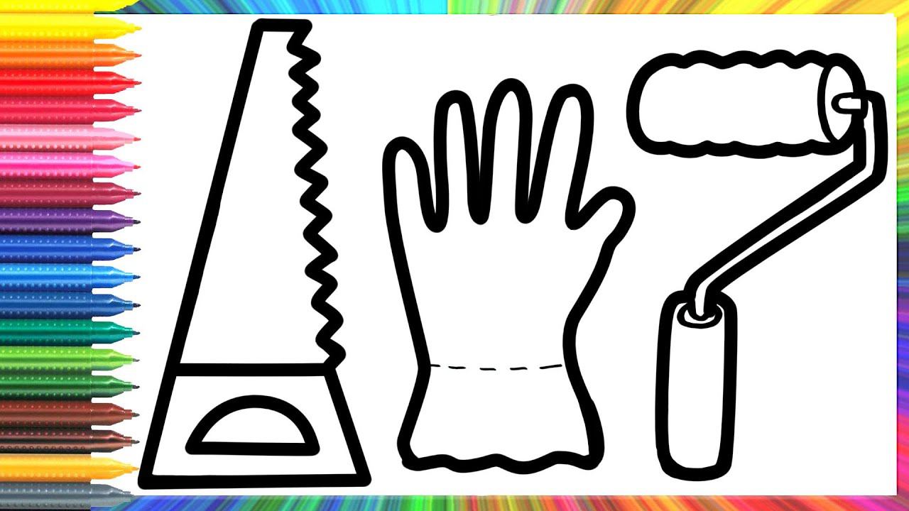 Cómo dibujar para niños herramientas de reparación/How to Draw Repair Tools for Children смотреть онлайн
