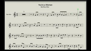 Bad Boys Blue -You're a Woman - Saxophone Alto (Backing Track & Sheet Music) Deep House Modern Sax1