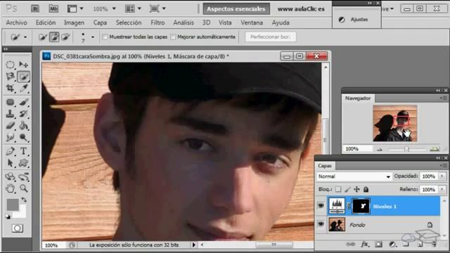 Curso de Fotografía y Photoshop. 22. Aclarar rostro a la sombra смотреть онлайн