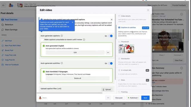Download Facebook Video Captions смотреть онлайн