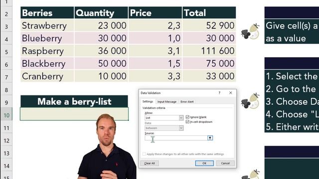 Excel - Drop-down list - How you make one смотреть онлайн