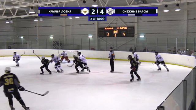 ХК Крылья /Лобня/ - ХК Снежные барсы /Москва/. OПМ 2007 г.р. смотреть онлайн