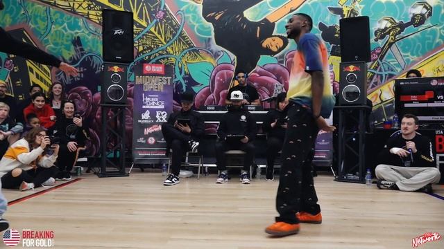 Zeku Vs Jeffro - B-Boy Finals - Midwest Open 2023 - Breaking For Gold USA - BNC смотреть онлайн