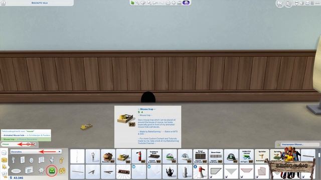 Bakies The Sims 4 Custom Content: Animated Mousehole смотреть онлайн