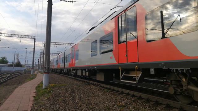 [РЖД][МЖД] Электропоезд ЭС2ГП-005 "Ласточка" рейсом 719М смотреть онлайн