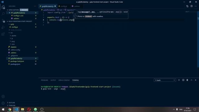 #1 Gulp сборка проекта | babel, eslint, browser-sync смотреть онлайн