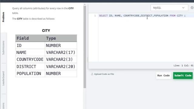 Select All | Hacker rank | SQL смотреть онлайн