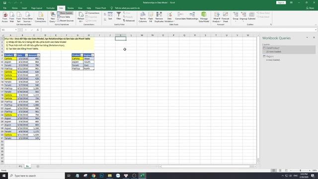 Tạo kết nối giữa các bảng trong Data Model (Create Relationships) смотреть онлайн