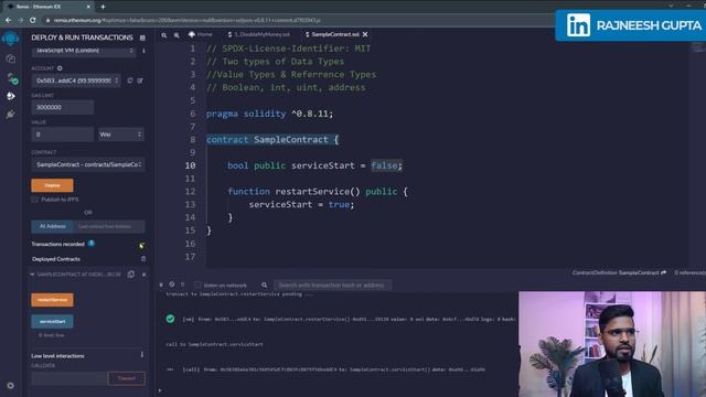 Value Type - Solidity | Boolen , Int, Uint, Address | Ethereum Smart Contracts by Rajneesh Sir смотреть онлайн