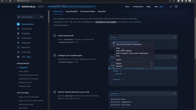 How to install TailwindCSS? смотреть онлайн