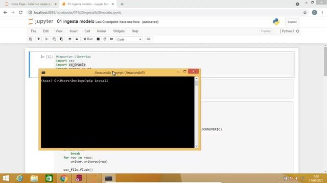 conexión a base Oracle con Python cx_oracle para Machine Learning смотреть онлайн
