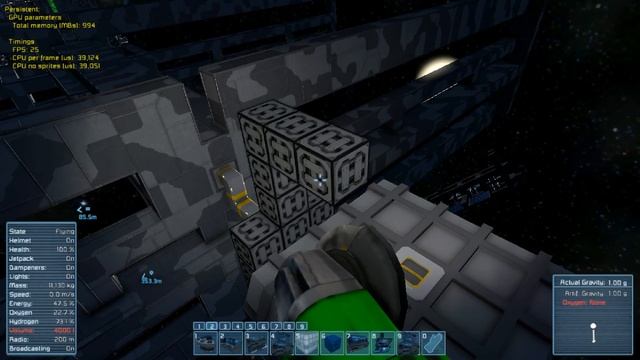 Space Engineers S Основа Серия 7 План ангара сделали, а куда движки засунуть, бы смотреть онлайн