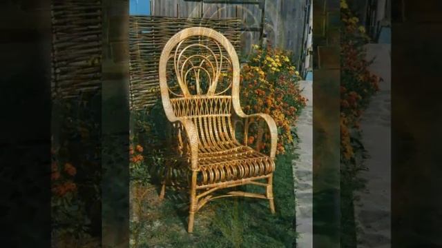 Кресло плетеное для дома, дачи, кафе смотреть онлайн