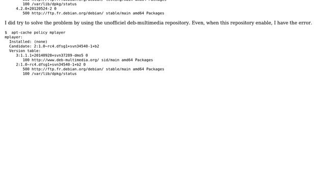 Unix & Linux: How can I install mplayer on debian sid? смотреть онлайн
