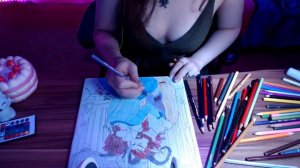 🍒АСМР -Антистресс ,Звуки Карандаша, Шепот ✍🏼 !ASMR- Drawing coloring,pencil sounds,antistress🌙