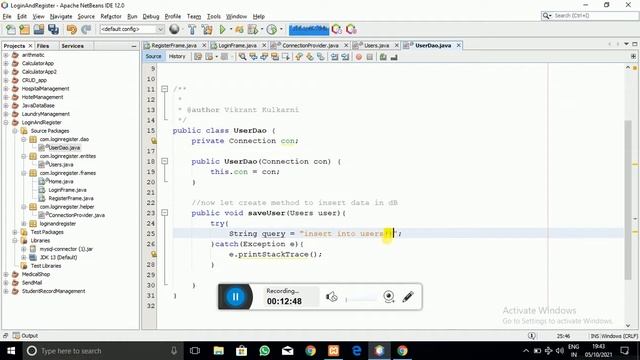 Login And Registration Using Java NetBeans | Login & Register Desktop Application | Part -2 смотреть онлайн