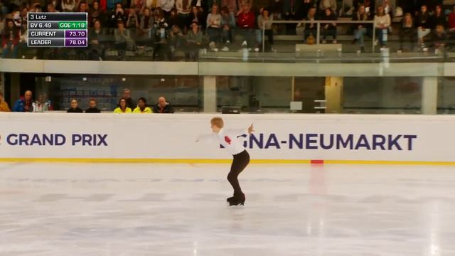 Даниэль Грассль Daniel Grassl ITA Произвольная программа Egna Neumarkt 2019 смотреть онлайн