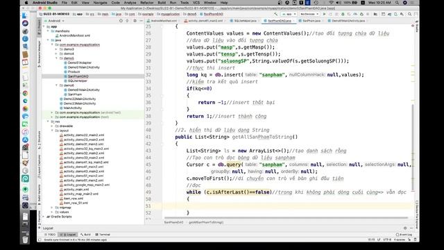 Android Cơ bản - SQLite và thao tác thêm, sửa, xóa, hiển thị смотреть онлайн