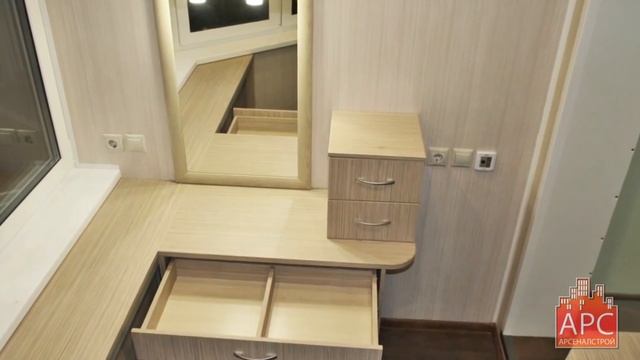 Ремонт лоджии под ключ. Обустройство рабочего кабинета на лоджии. смотреть онлайн