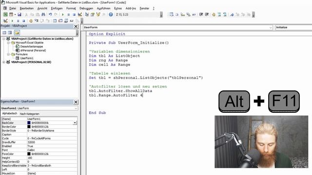 ListBox mit gefilterten Daten aus Tabelle füllen | Excel VBA смотреть онлайн