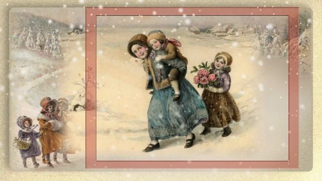 Новогодние старинные открытки смотреть онлайн