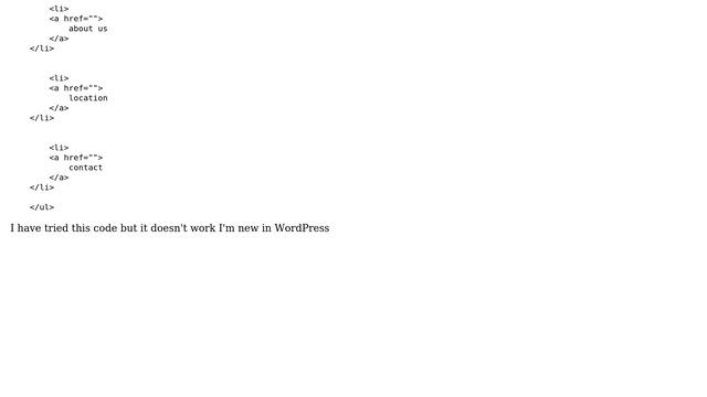 Can anyone help me converting my static menu to wp_nav_menu I'am trying to add static menu item... смотреть онлайн