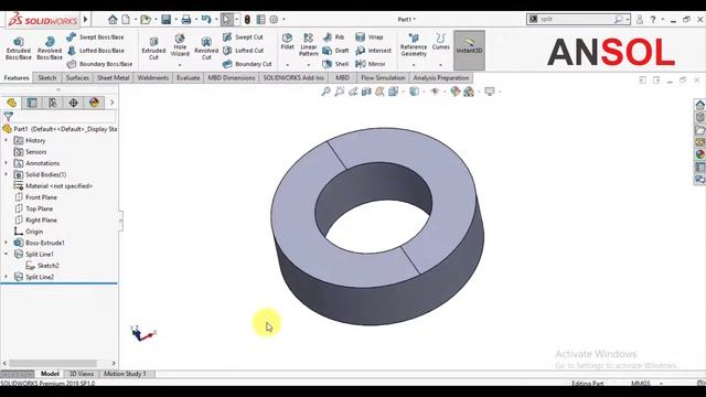 Solidworks advanced tutorials 105 | how to split surface in solidworks смотреть онлайн
