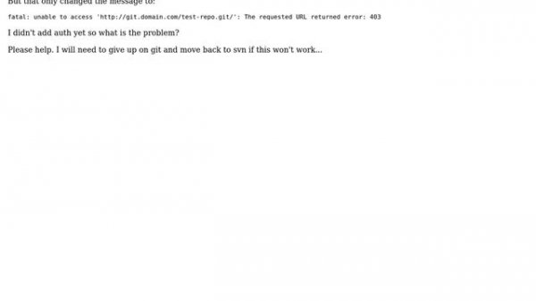 Git push fails to find repo and fails with exit code 128
