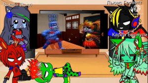 Реакция на fnaf 9 и на тачки 2 на fnaf sfm gacha club