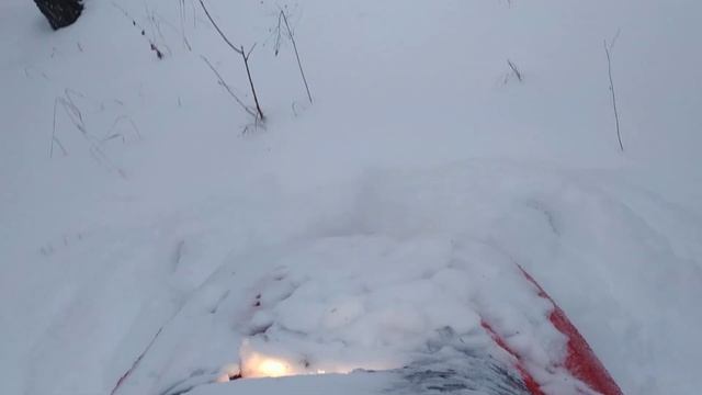На снегоходе Рысь 440 по лесу один смотреть онлайн