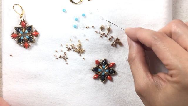 Glam It Up Earrings - DIY Jewelry Making Tutorial By PotomacBeads