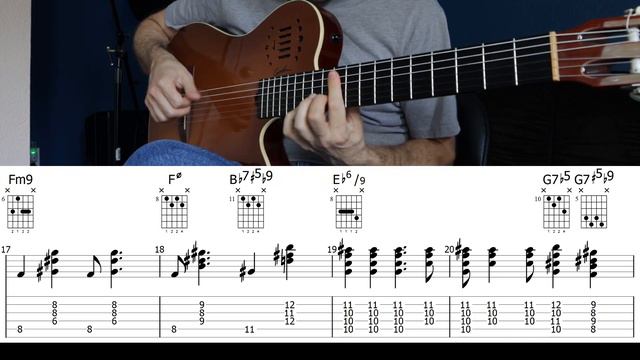 On Green Dolphin Street | Chords & Rhythm | Guitar Tab смотреть онлайн