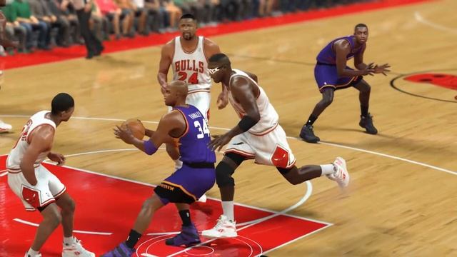 NBA 2K17 - BEST DUNK I'VE SEEN! - Barkley with 92-93 Suns at 92-93 Bulls - PC MOD - HD - INSANE! смотреть онлайн