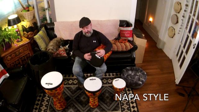 Meinl VivaRhythms 3-N-1 Djembes, Bass Drums, Shaker & Tambourine in one facilitator bag! смотреть онлайн