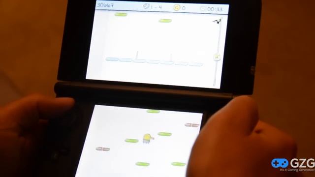 Doodle Jump Adventures - Nintendo 3DS Gameplay (Offscreen) смотреть онлайн
