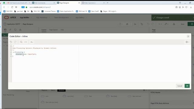 Oracle APEX : Hide Processing Spinners Displayed by Dynamic Actions смотреть онлайн