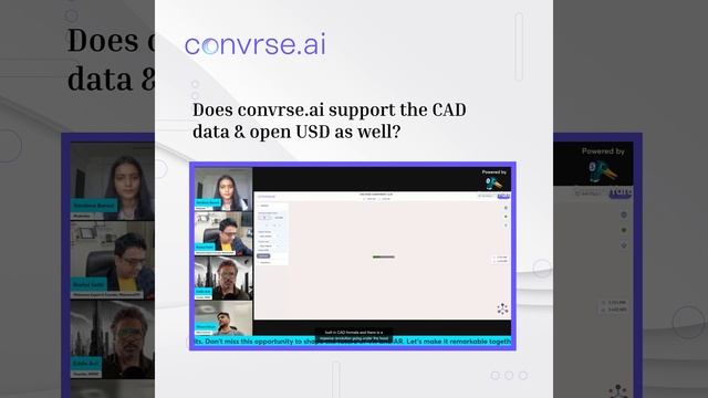 FAQ Convrse.ai: Does convrse.ai support the CAD data & open USD as well? смотреть онлайн