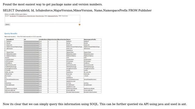 How to get a list of the managed packages (including version numbers) installed in an org? смотреть онлайн