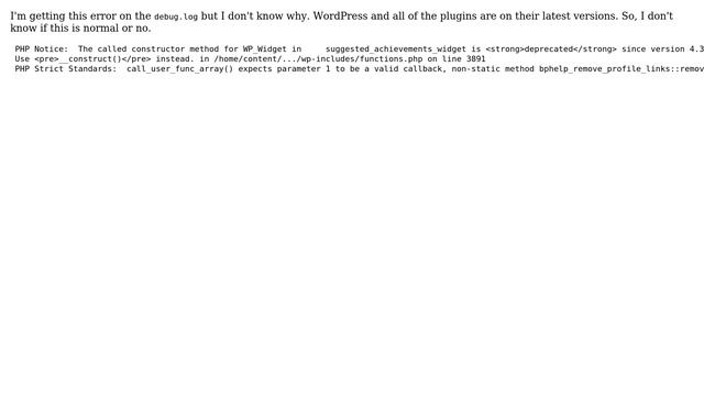 Wordpress: Error on debug.log PHP Stric Standards and PHP notice смотреть онлайн