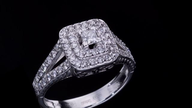 Кольцо из белого золота с бриллиантами от ЭПЛ Даймонд. Скидка по промокоду: EPLYOUTUBE смотреть онлайн