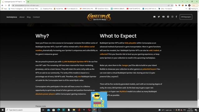 Cornucopias NFT GAME | PLAY TO EARN | NFT SALE - BUBBLEJET NFT SALE!.. смотреть онлайн
