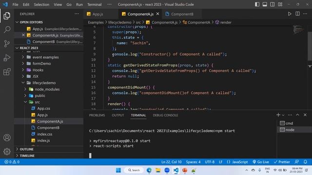 React Component Life Cycle Phases in Hindi With Example смотреть онлайн