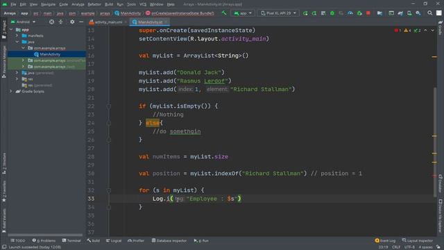 Kotlin ArrayLists and HashMap | Android App Development Training смотреть онлайн