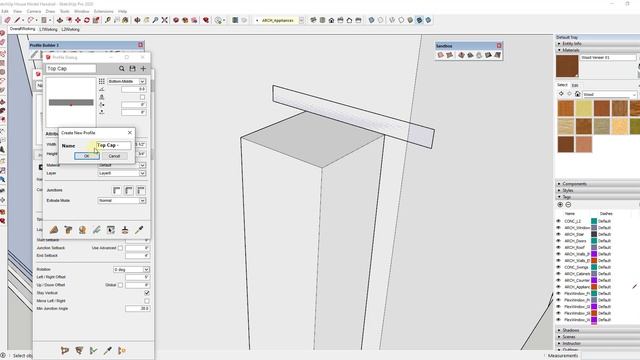 Creating a DECK HANDRAIL in SketchUp with Profile Builder! смотреть онлайн