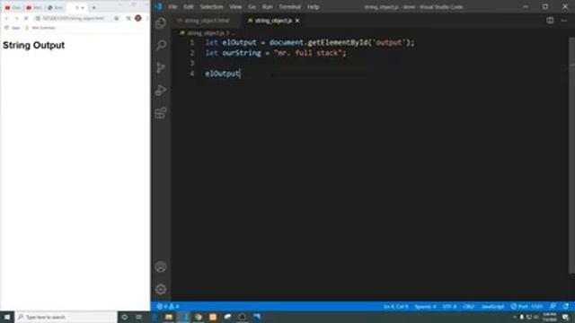 JavaScript - String object Properties and Methods смотреть онлайн